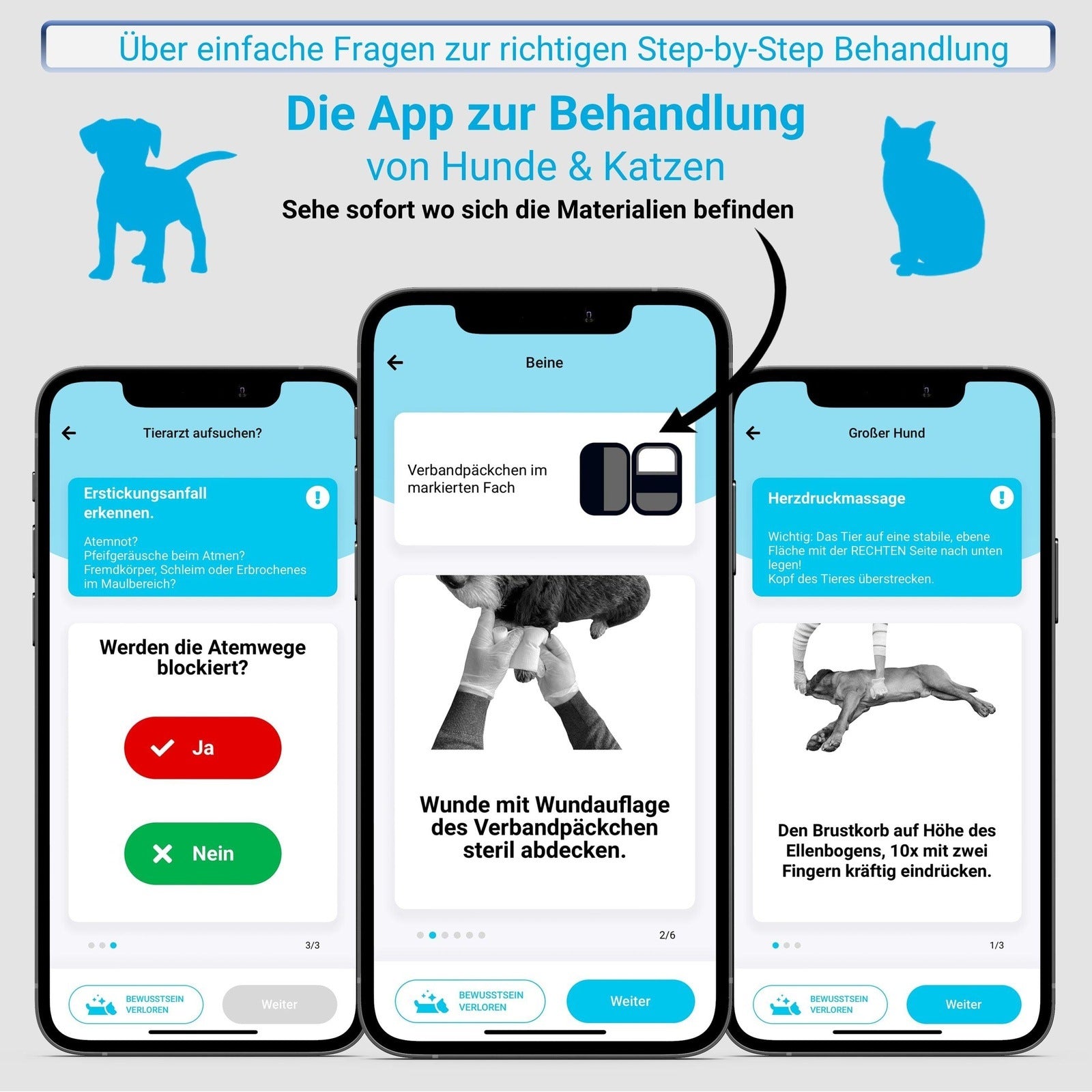 PocDoc - Erste Hilfe Set inklusive App -  dein Tier fairtraut dir!