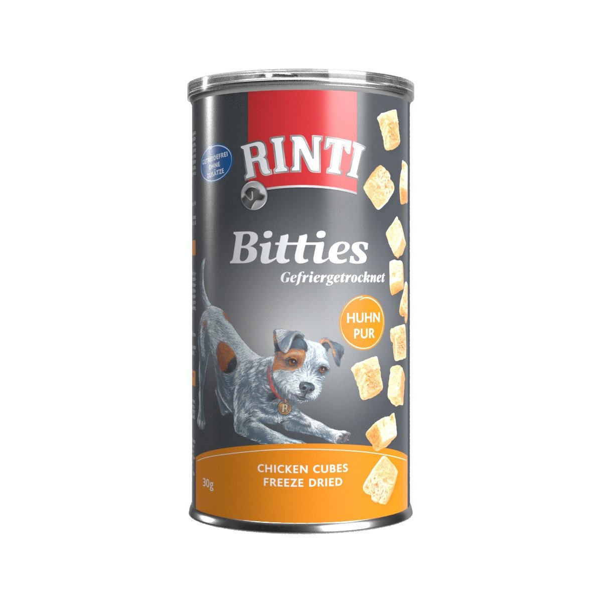 Artikel mit dem Namen Rinti Bitties Huhn Pur im Shop von zoo.de , dem Onlineshop für nachhaltiges Hundefutter und Katzenfutter.