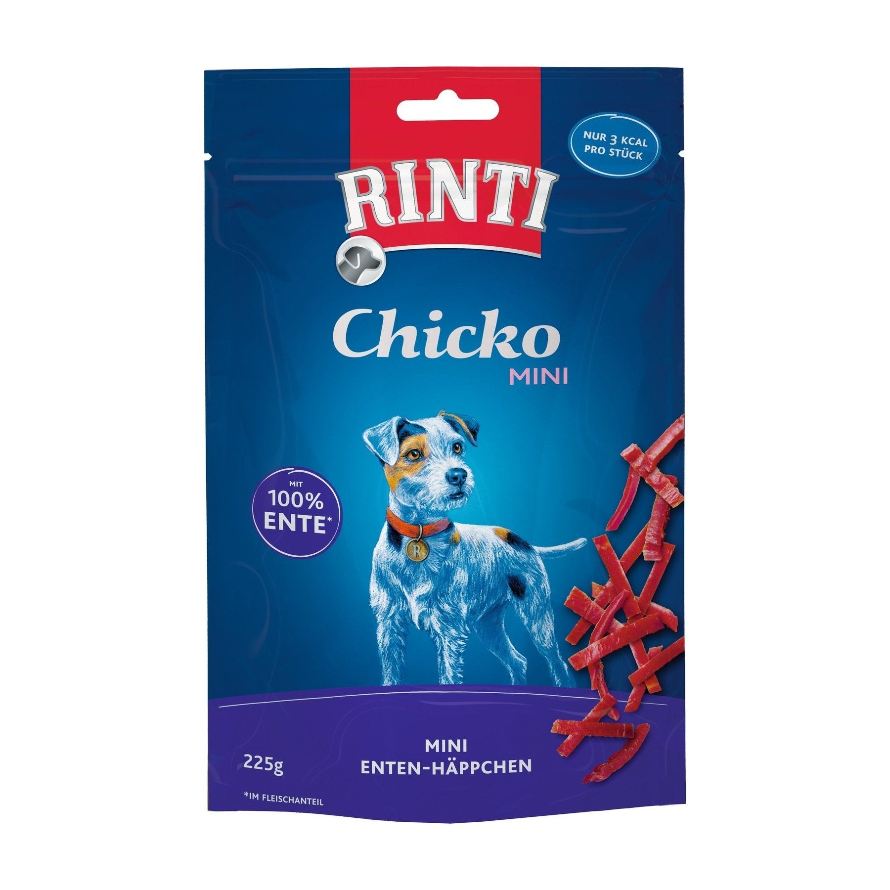 Artikel mit dem Namen Rinti Chicko Mini Ente im Shop von zoo.de , dem Onlineshop für nachhaltiges Hundefutter und Katzenfutter.