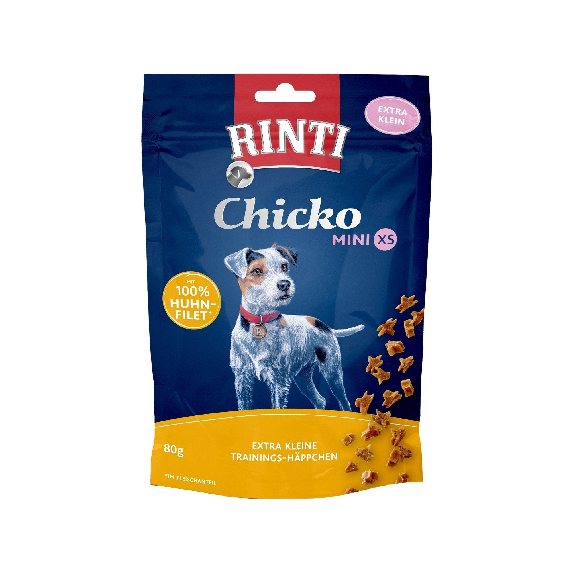 Artikel mit dem Namen Rinti Chicko Mini XS Huhn im Shop von zoo.de , dem Onlineshop für nachhaltiges Hundefutter und Katzenfutter.