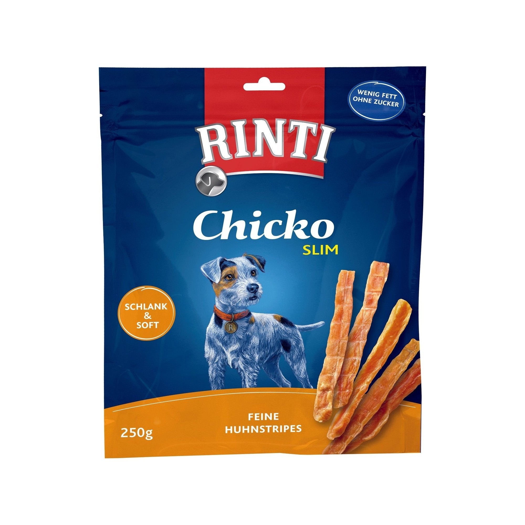 Artikel mit dem Namen Rinti Chicko Slim Huhn Vorratspack im Shop von zoo.de , dem Onlineshop für nachhaltiges Hundefutter und Katzenfutter.