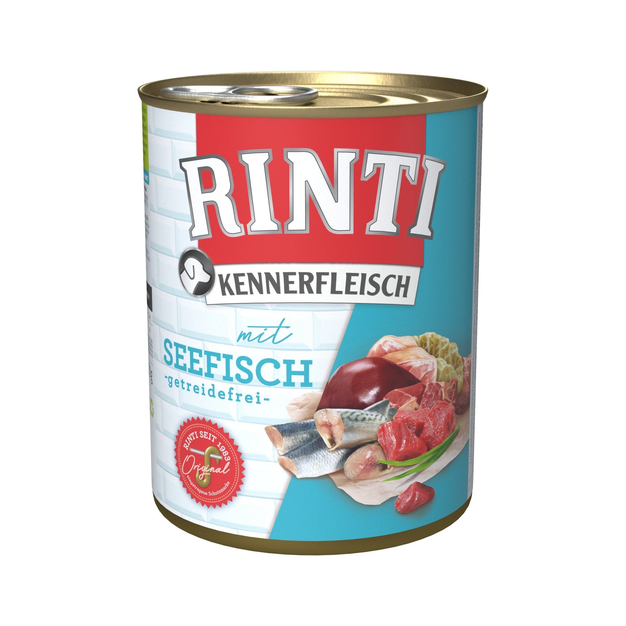 Artikel mit dem Namen Rinti Kennerfleisch Seefisch im Shop von zoo.de , dem Onlineshop für nachhaltiges Hundefutter und Katzenfutter.