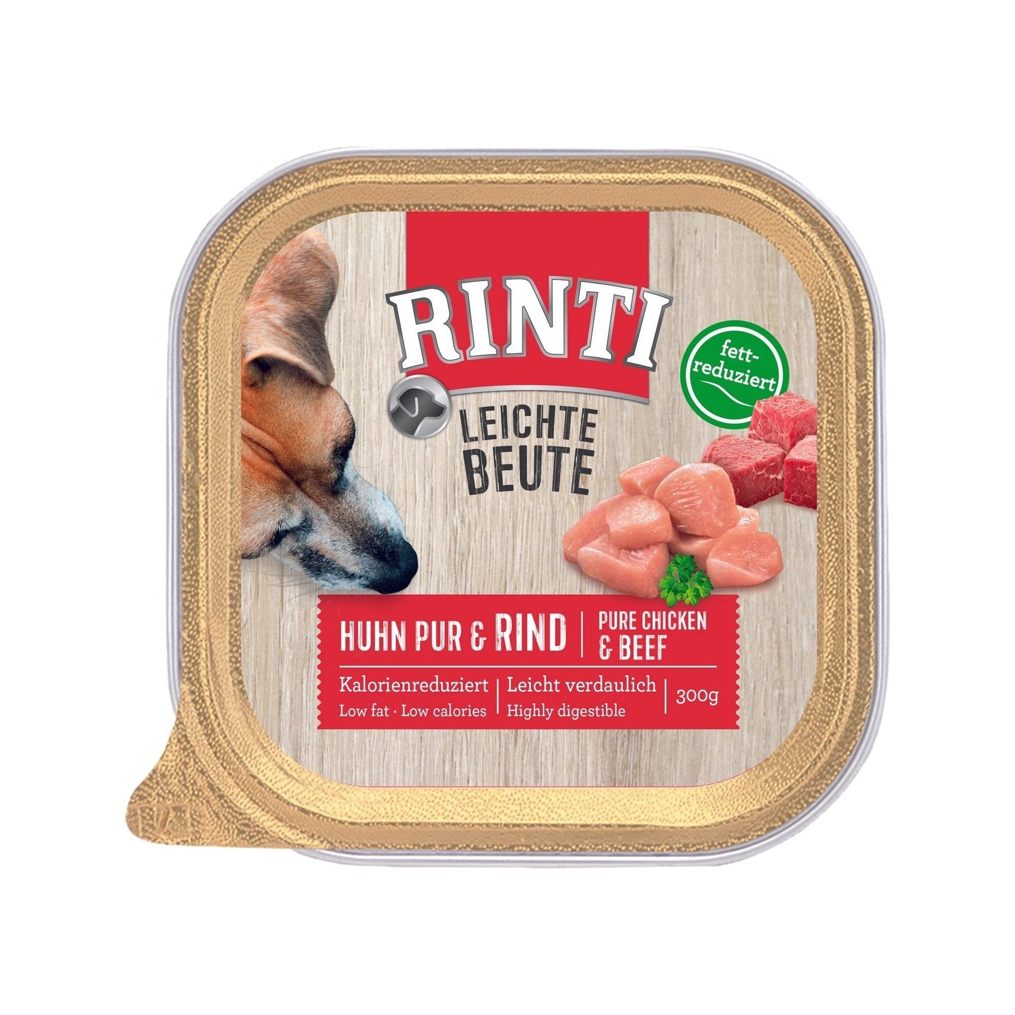 Artikel mit dem Namen Rinti Leichte Beute Huhn Pur + Rind im Shop von zoo.de , dem Onlineshop für nachhaltiges Hundefutter und Katzenfutter.