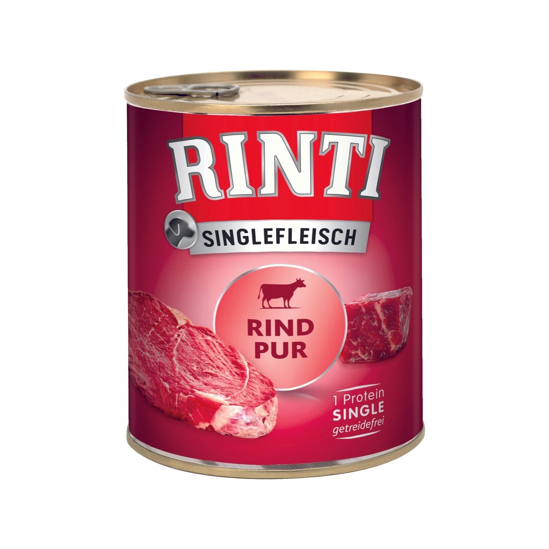 Artikel mit dem Namen Rinti Singlefleisch Rind Pur im Shop von zoo.de , dem Onlineshop für nachhaltiges Hundefutter und Katzenfutter.