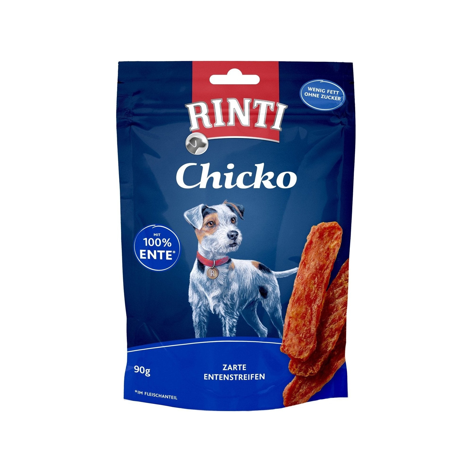 Artikel mit dem Namen Rinti Snack Chicko Ente im Shop von zoo.de , dem Onlineshop für nachhaltiges Hundefutter und Katzenfutter.