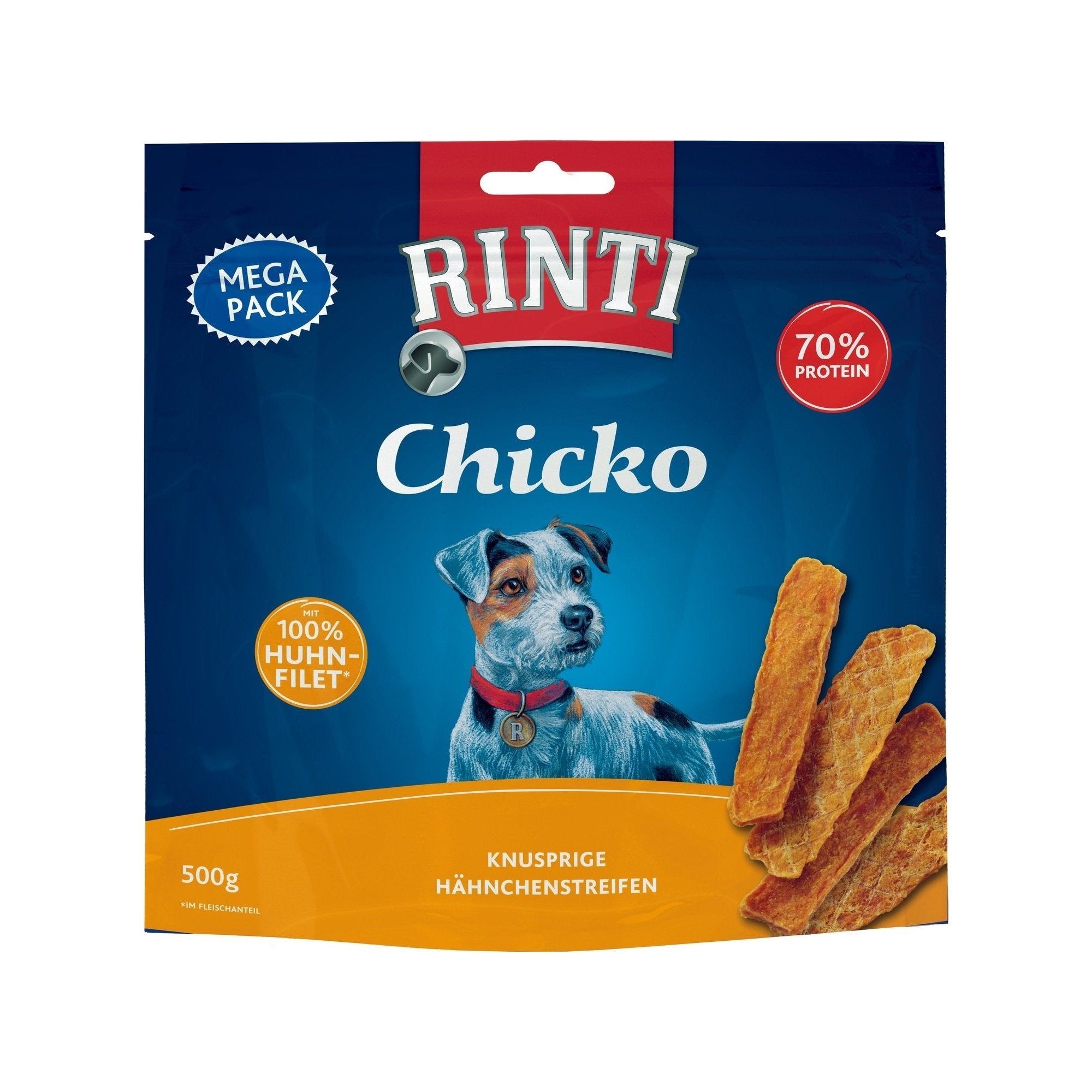 Artikel mit dem Namen Rinti Snack Chicko Huhn im Shop von zoo.de , dem Onlineshop für nachhaltiges Hundefutter und Katzenfutter.