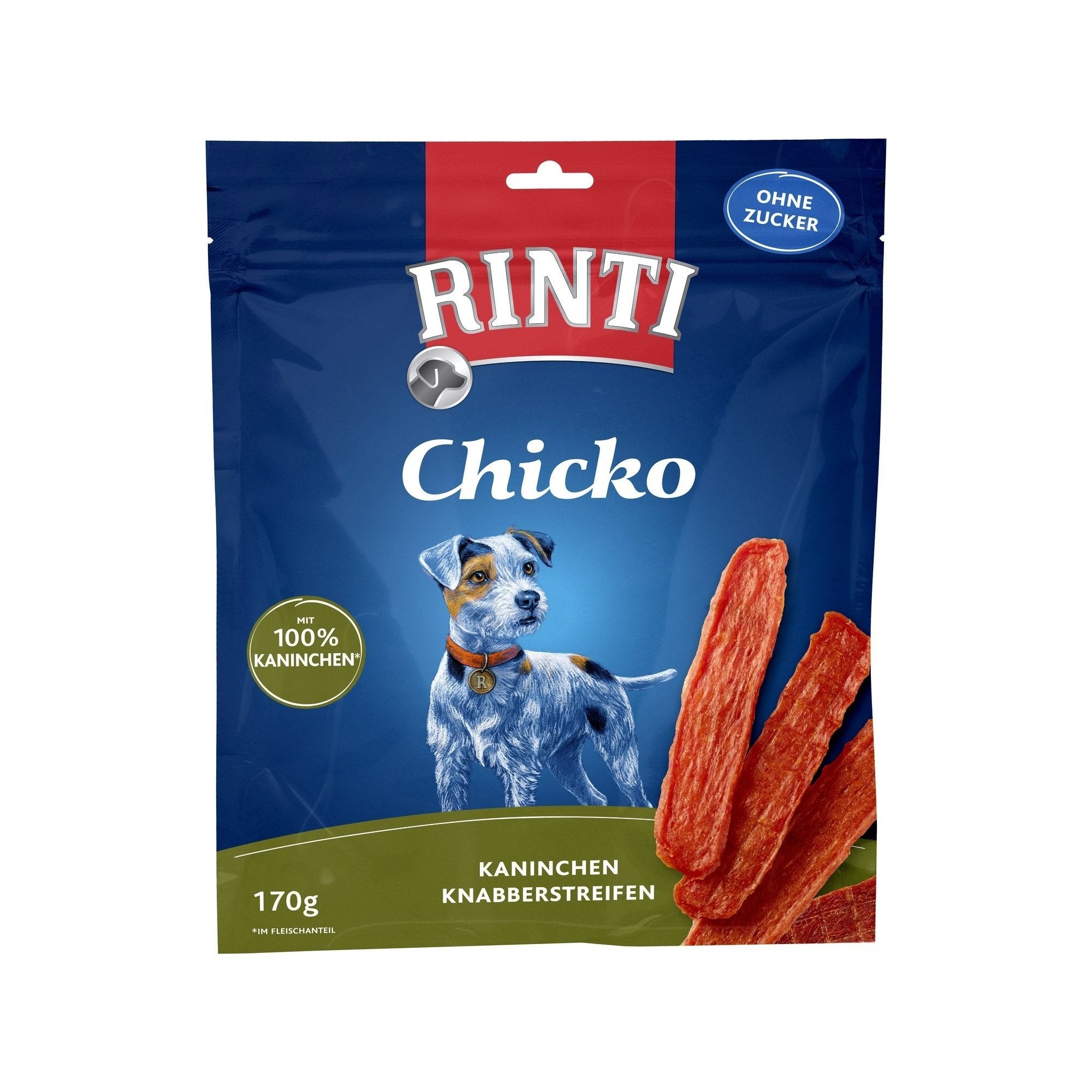 Artikel mit dem Namen Rinti Snack Chicko Kaninchen im Shop von zoo.de , dem Onlineshop für nachhaltiges Hundefutter und Katzenfutter.