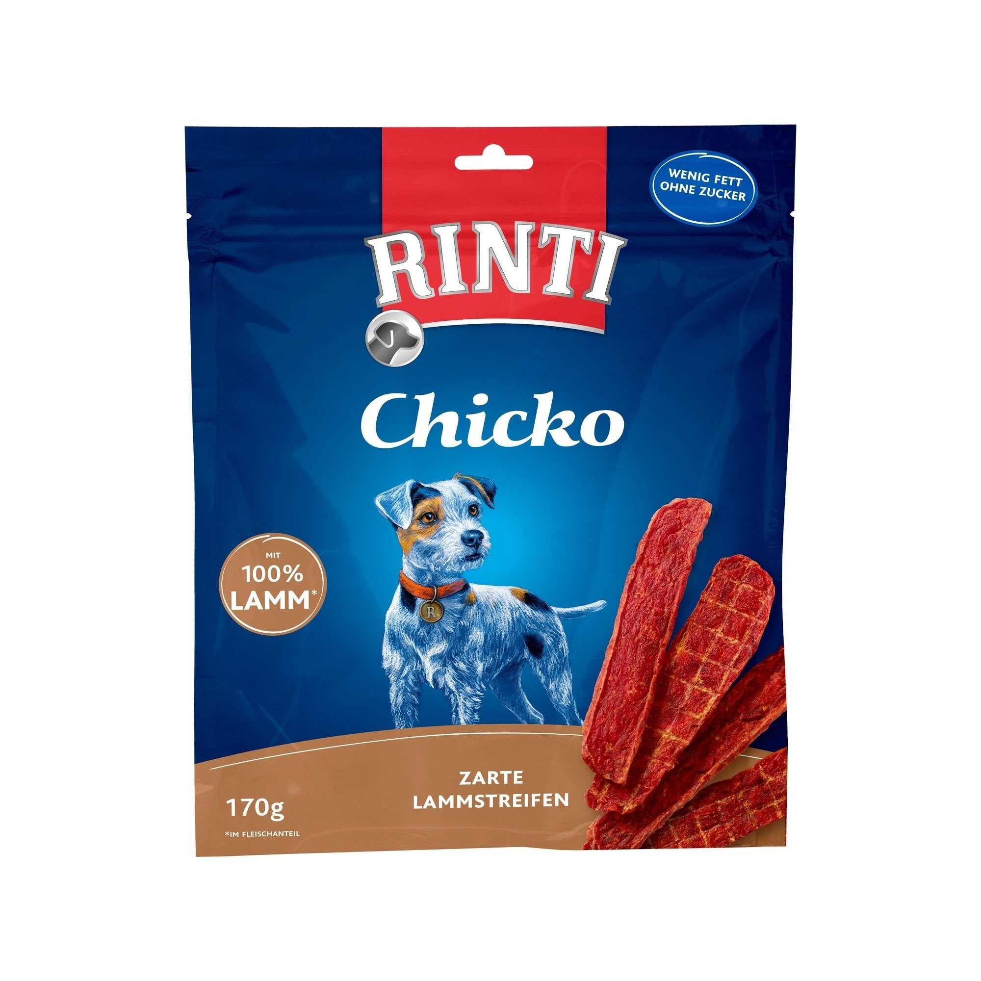 Artikel mit dem Namen Rinti Snack Chicko Lamm im Shop von zoo.de , dem Onlineshop für nachhaltiges Hundefutter und Katzenfutter.