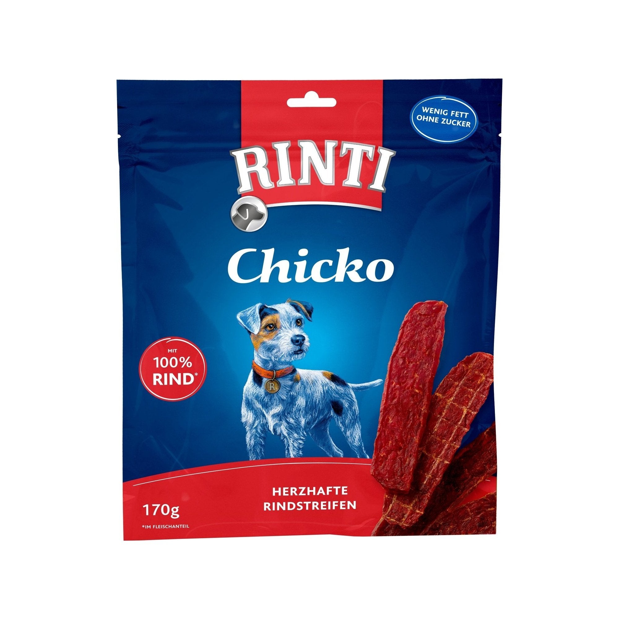 Artikel mit dem Namen Rinti Snack Chicko Rind im Shop von zoo.de , dem Onlineshop für nachhaltiges Hundefutter und Katzenfutter.