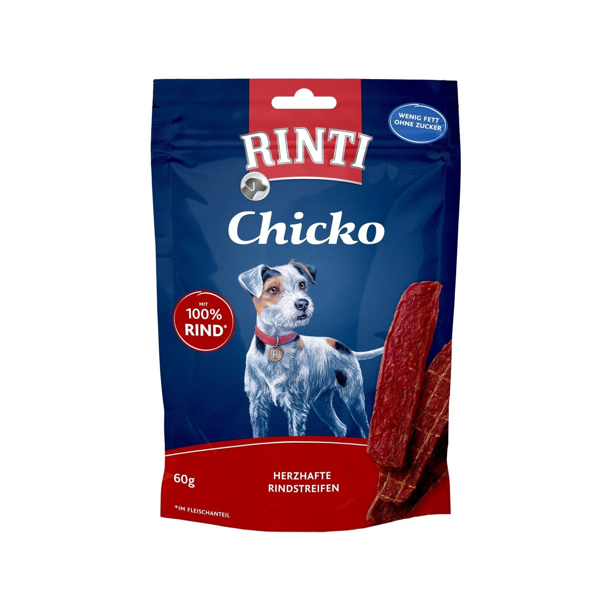 Artikel mit dem Namen Rinti Snack Chicko Rind im Shop von zoo.de , dem Onlineshop für nachhaltiges Hundefutter und Katzenfutter.