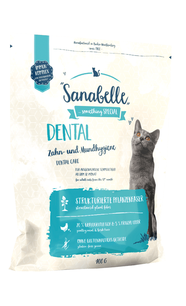 Artikel mit dem Namen Sanabelle Dental im Shop von zoo.de , dem Onlineshop für nachhaltiges Hundefutter und Katzenfutter.