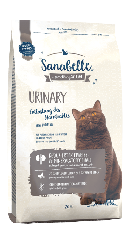 Artikel mit dem Namen Sanabelle Urinary im Shop von zoo.de , dem Onlineshop für nachhaltiges Hundefutter und Katzenfutter.