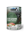 Artikel mit dem Namen Tundra Dog Lachs & Huhn Dose im Shop von zoo.de , dem Onlineshop für nachhaltiges Hundefutter und Katzenfutter.