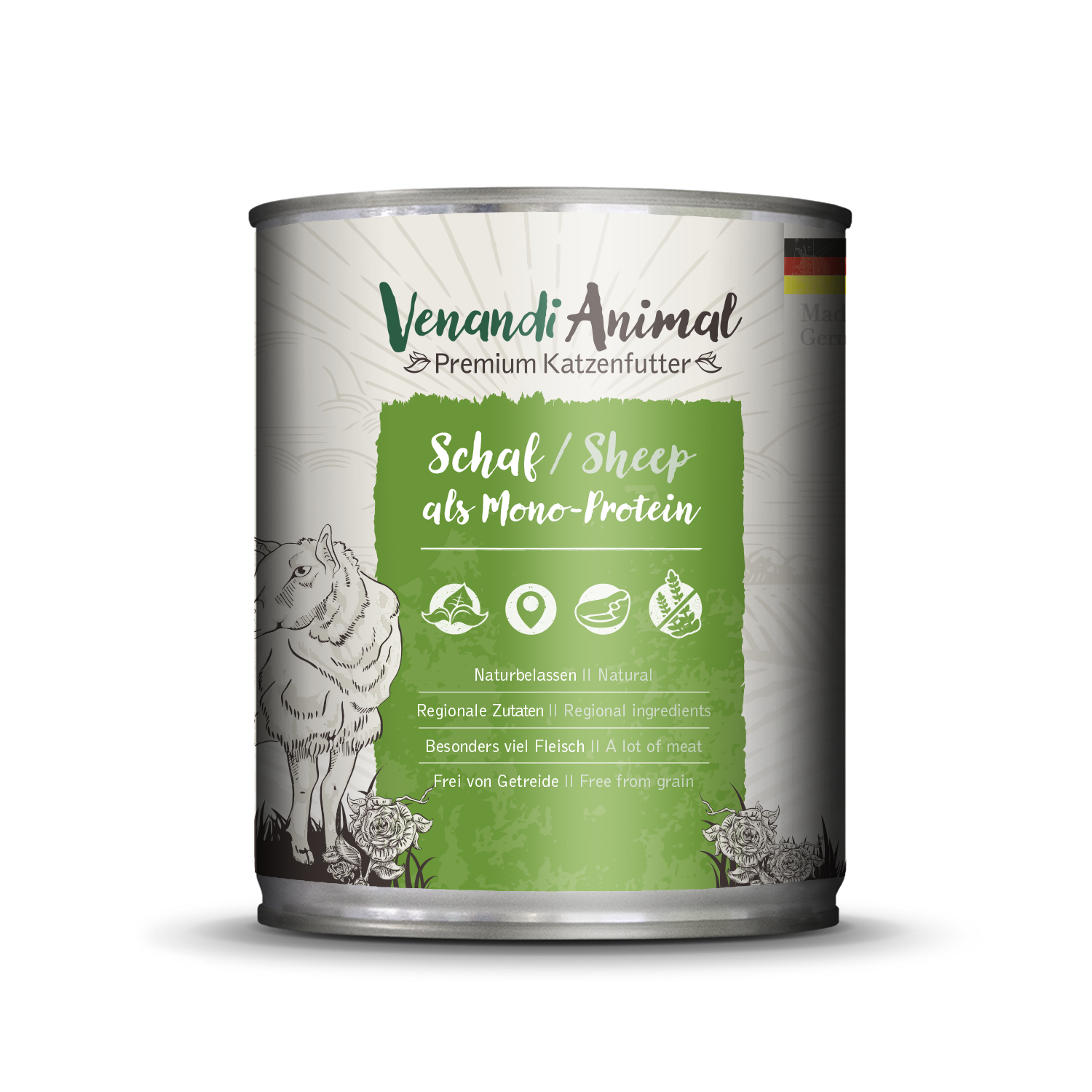 Artikel mit dem Namen Venandi Animal - Schaf als Monoprotein im Shop von zoo.de , dem Onlineshop für nachhaltiges Hundefutter und Katzenfutter.