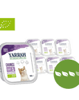 Artikel mit dem Namen Yarrah Bio-Katzenfutter Bröckchen mit Huhn und Truthahn im Shop von zoo.de , dem Onlineshop für nachhaltiges Hundefutter und Katzenfutter.