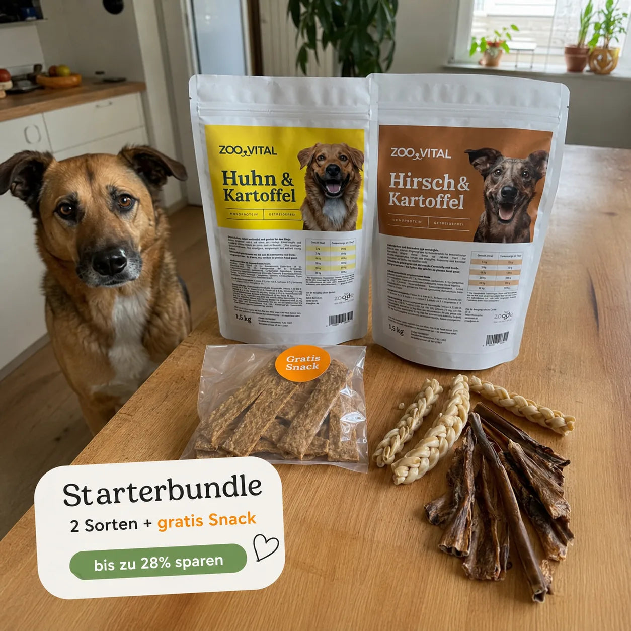 zooVital Starter-Bundle mit zwei Sorten und Gratis-Snack